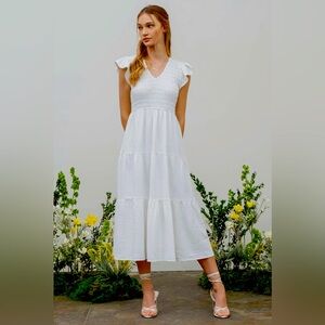 White Smocked Dress